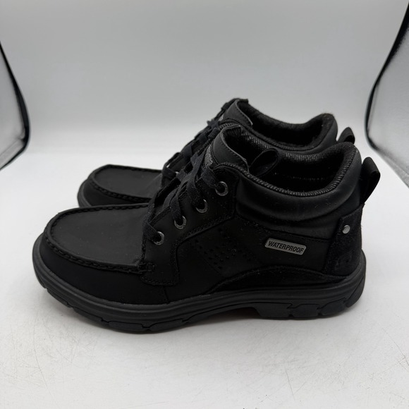 Skechers Segment Me Chukka Boots Mens 8.5 Black Moc Toe Shoes Waterproof main image 7